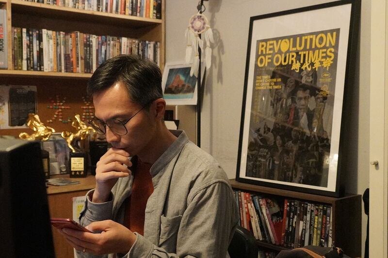 周冠威表示,至今没有被捕和被当局约谈,不代表《国安法》没有无问题。(石头摄)